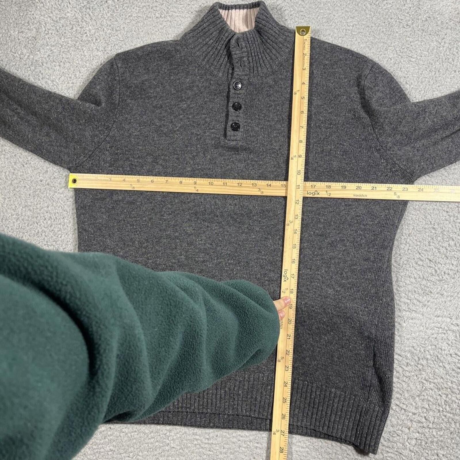 Other Emile Lafaurie Grey Wool Knit Henley Sweater Men's Medium Size US M / EU 48-50 / 2 - 5 Thumbnail