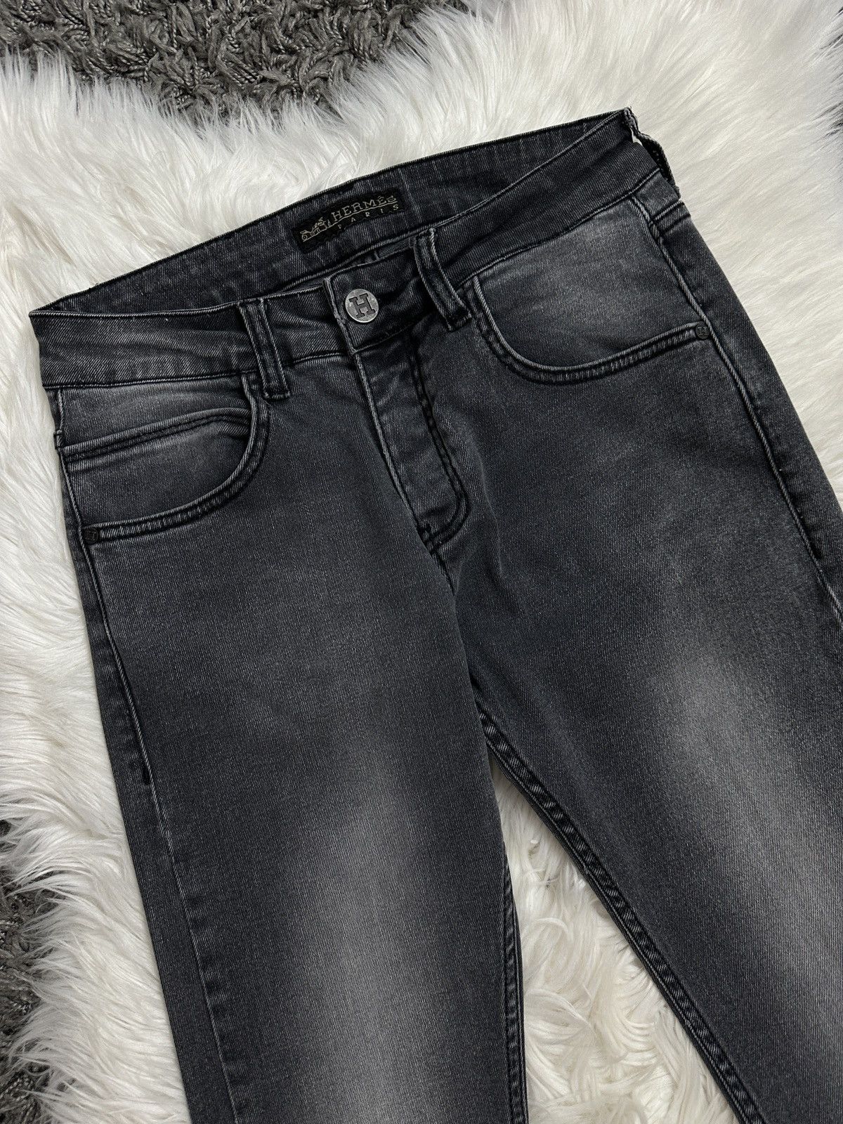 Designer × Hermes × Vintage Hermes Vintage Jeans Pants Denim Rare Size 30" / US 8 / IT 44 - 3 Thumbnail