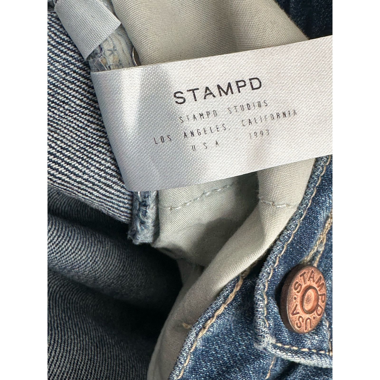 Stampd Stampd blue distressed straight leg jeans size 31 Size US 31 - 5 Thumbnail
