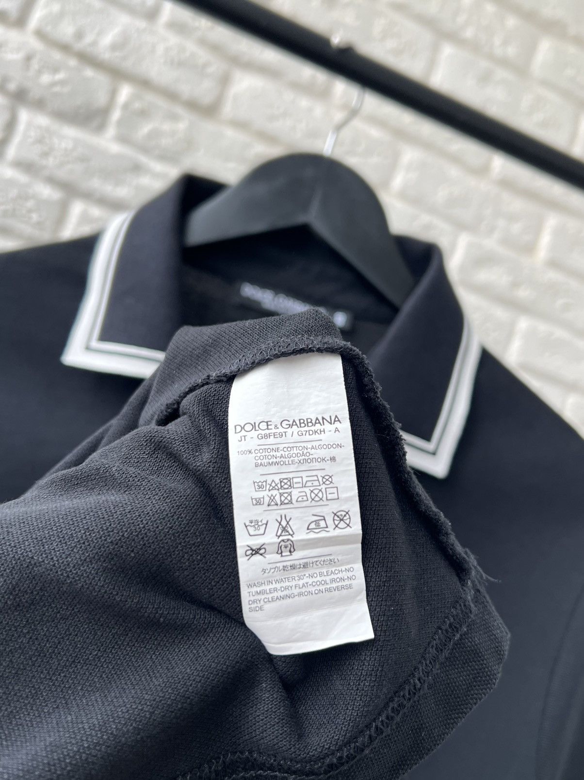 Dolce & Gabbana Dolce&Gabbana Black Polo Shirt Size US M / EU 48-50 / 2 - 6 Thumbnail