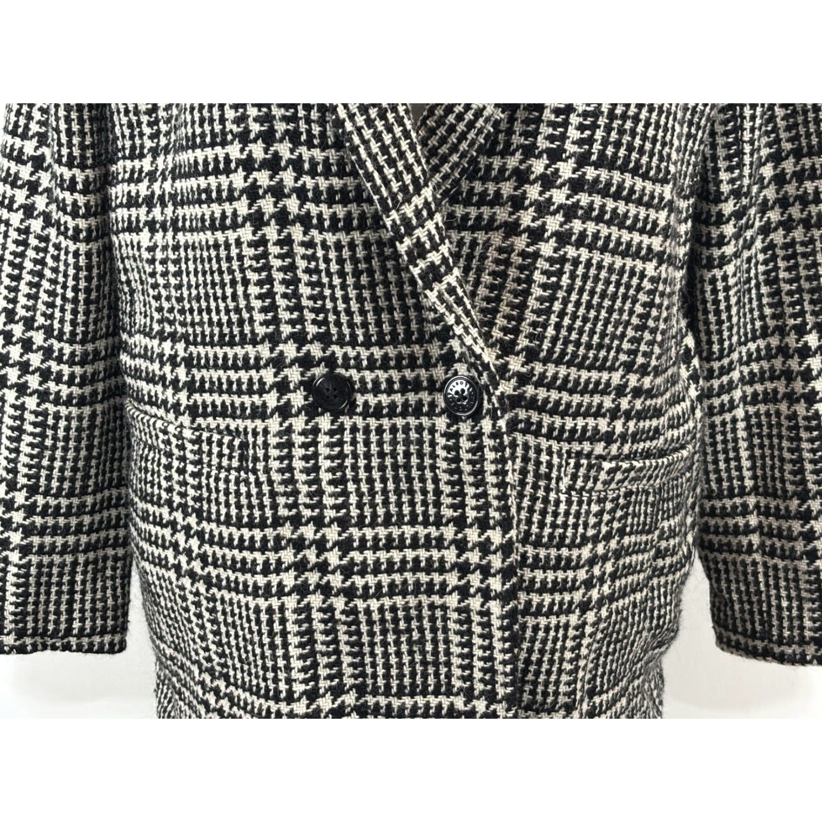 Talbots Talbots Wool Houndstooth Blazer Jacket sz 16 Plaid Double Breasted Classic Size XXL / US 16-18 / IT 52-54 - 6 Thumbnail