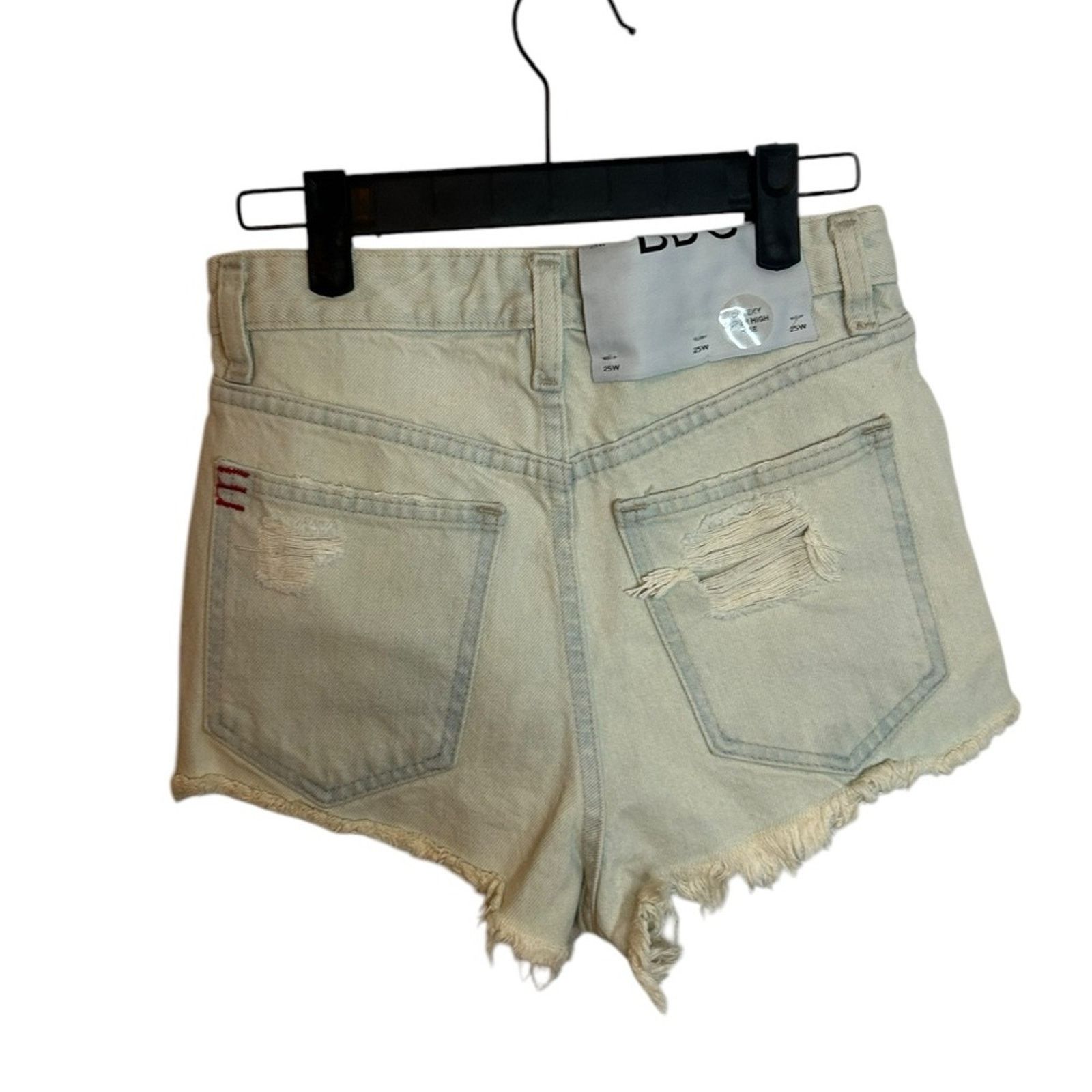 Bdg Nwt BDG Cheeky Super High Rise Distressed Denim Shorts Size 25" / US 0 / IT 36 - 2 Thumbnail