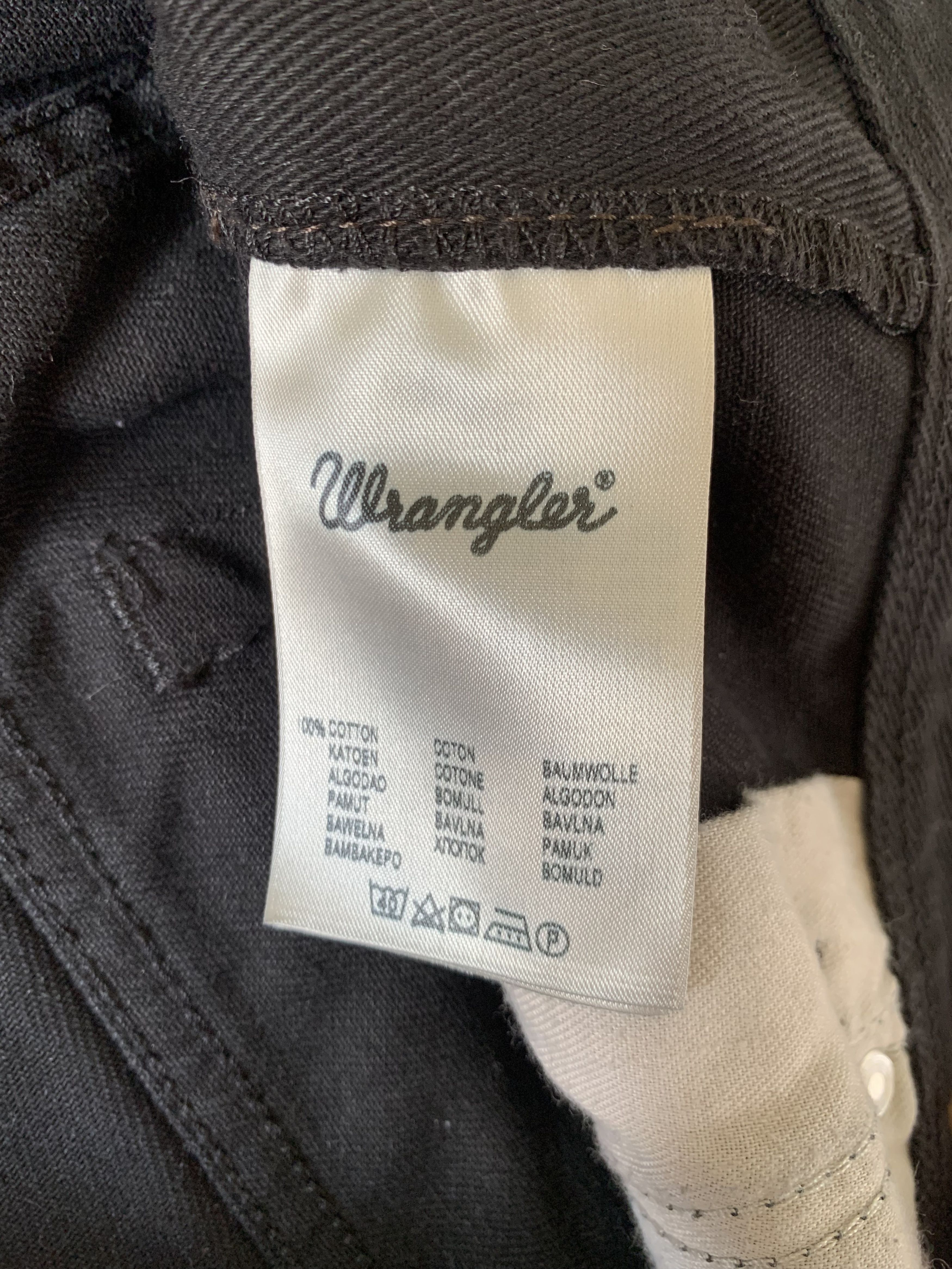 Wrangler Wrangler Regular Fit Black Jeans Size US 34 / EU 50 - 7 Thumbnail