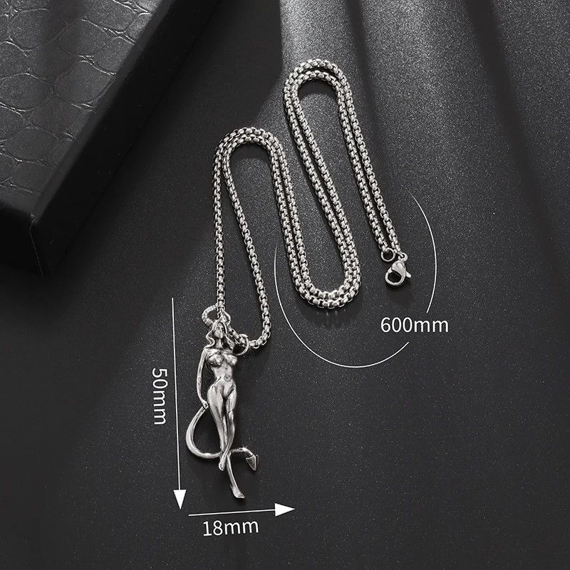 Jewelry Magic Beautiful Girl Pendant Necklace Size ONE SIZE - 6 Thumbnail