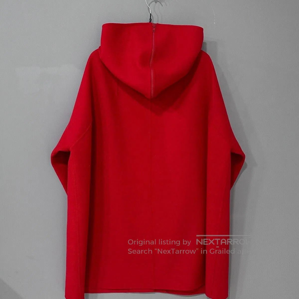 Dior Dior Red Hooded Cape Coat. Size XS / US 0-2 / IT 36-38 - 3 Thumbnail