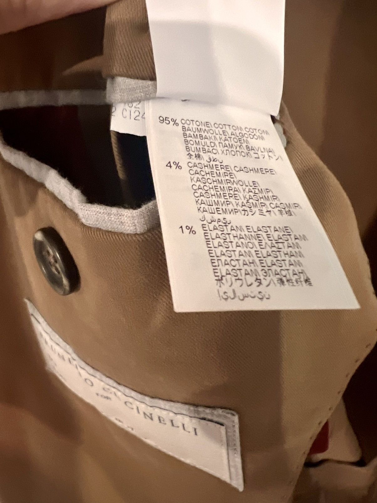 Brunello Cucinelli New Brunello Cucinelli Cashmere/Cotton Peak Lapel blazer Size 42R - 5 Thumbnail