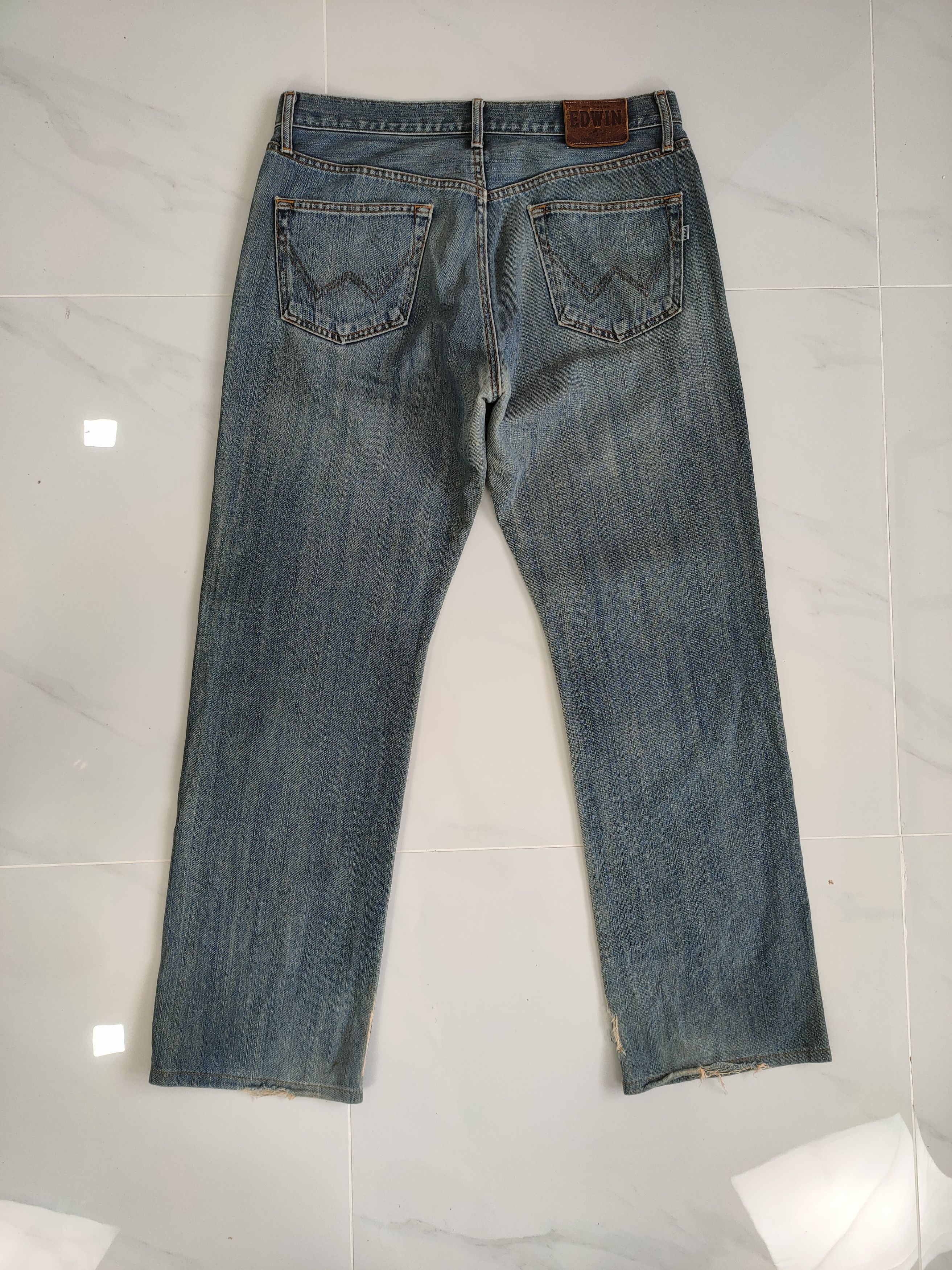 Edwin × Vintage VINTAGE EDWIN FADED JEAN DENIM PANTS Size US 33 - 8 Thumbnail