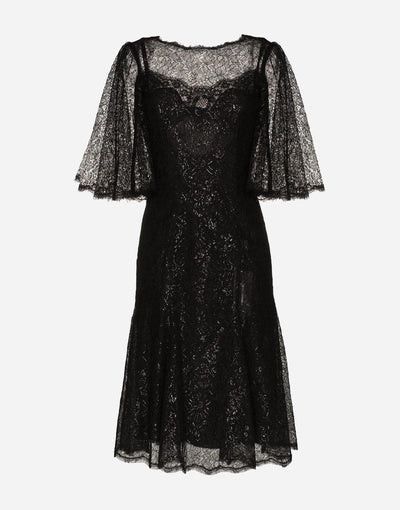 Dolce & Gabbana o1y0825 Midi Dress in Black Size XS / US 0-2 / IT 36-38 - 1 Thumbnail