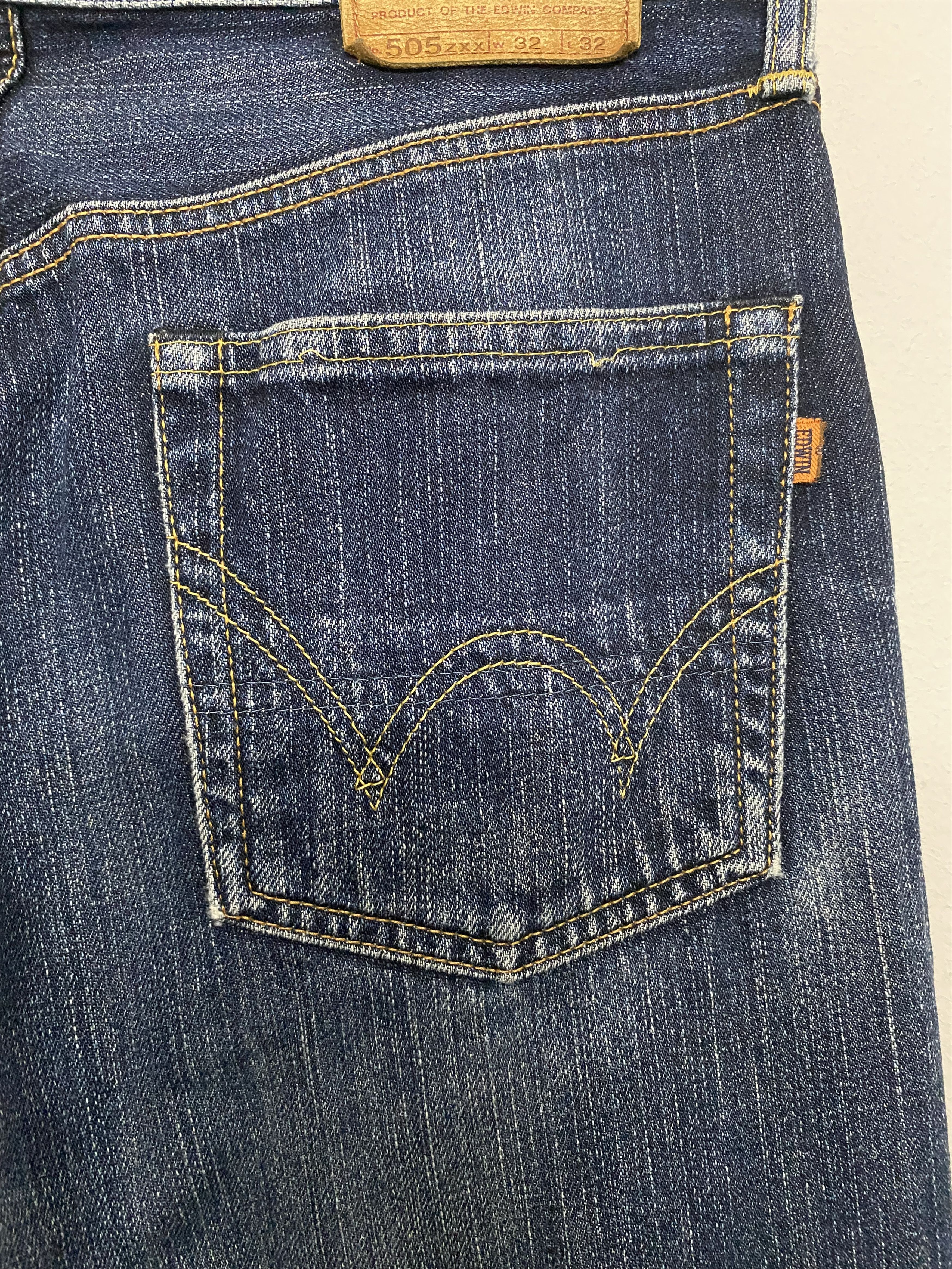Edwin Vintage EDWIN 505zxx Selvedge Denim Jeans (Japan Made) Size US 32 / EU 48 - 13 Thumbnail