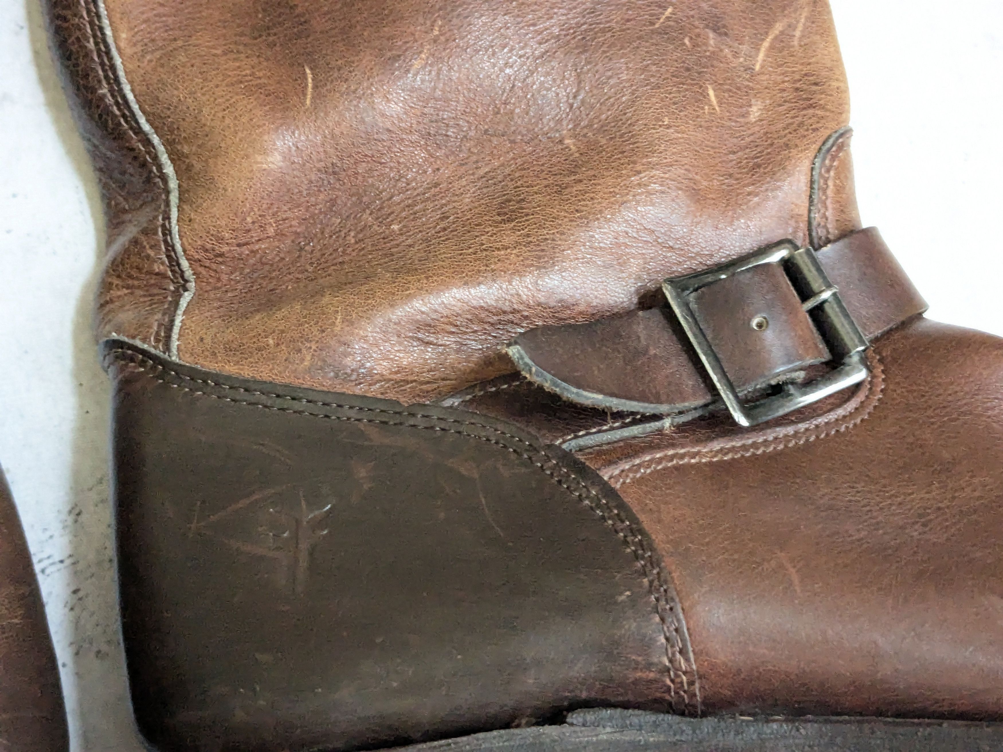 Frye Frye Engineer Boots Brown Leather 10.5 M Buckle Size US 10.5 / EU 43-44 - 8 Thumbnail