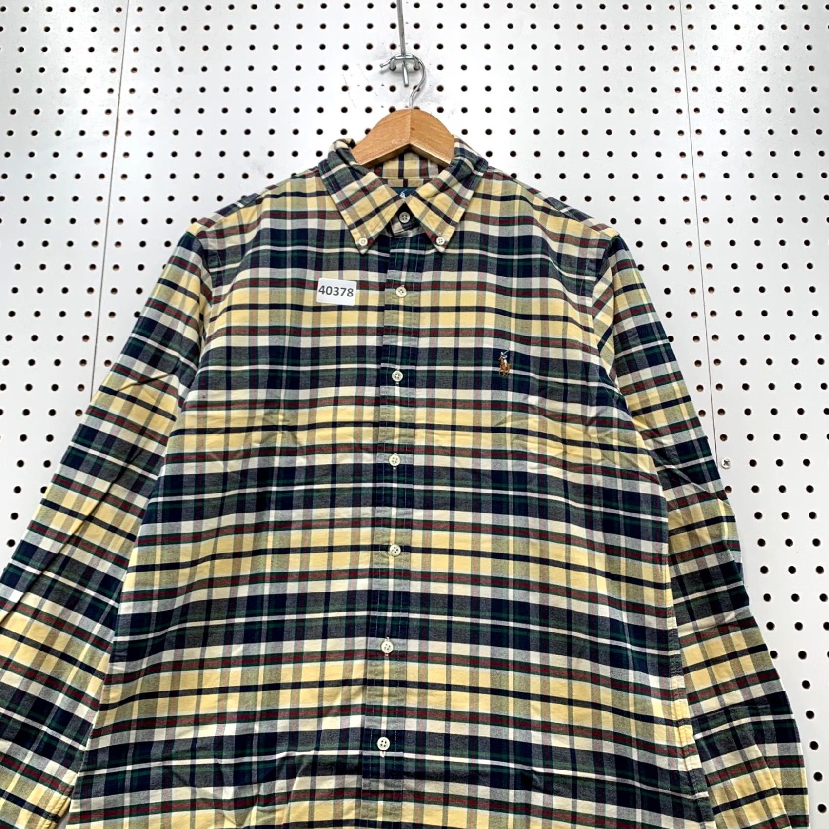Ralph Lauren Ralph Lauren Button Down Shirt Mens Medium Green Yellow Plaid Long Sleeve 21x30 Shirt Mens Size US M / EU 48-50 / 2 - 4 Thumbnail