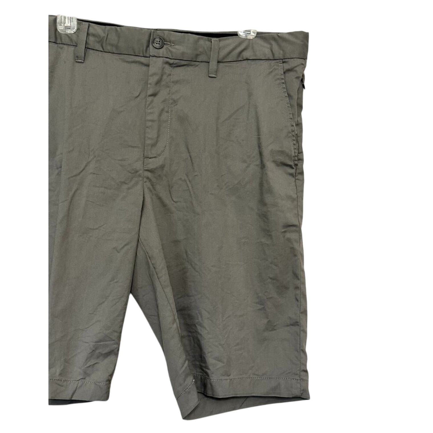 14th & Union 14th & Union Chino Shorts Zip/Drawstring Slim Fit Gray 38 Size US 38 / EU 54 - 3 Thumbnail