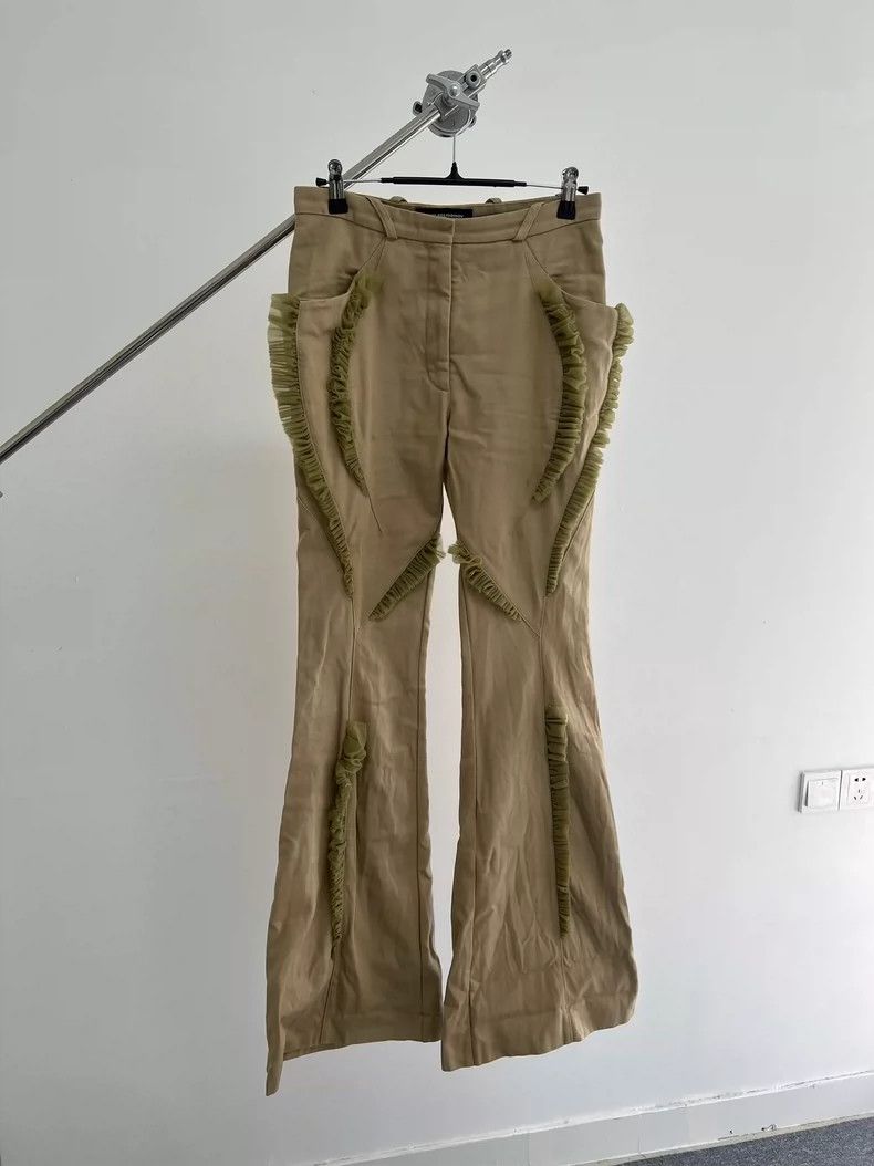 Kiko Kostadinov Kiko Kostadinov FW23 Lace Flared Pants 2504-Nextarrow Size US 36 / EU 52 - 2 Thumbnail