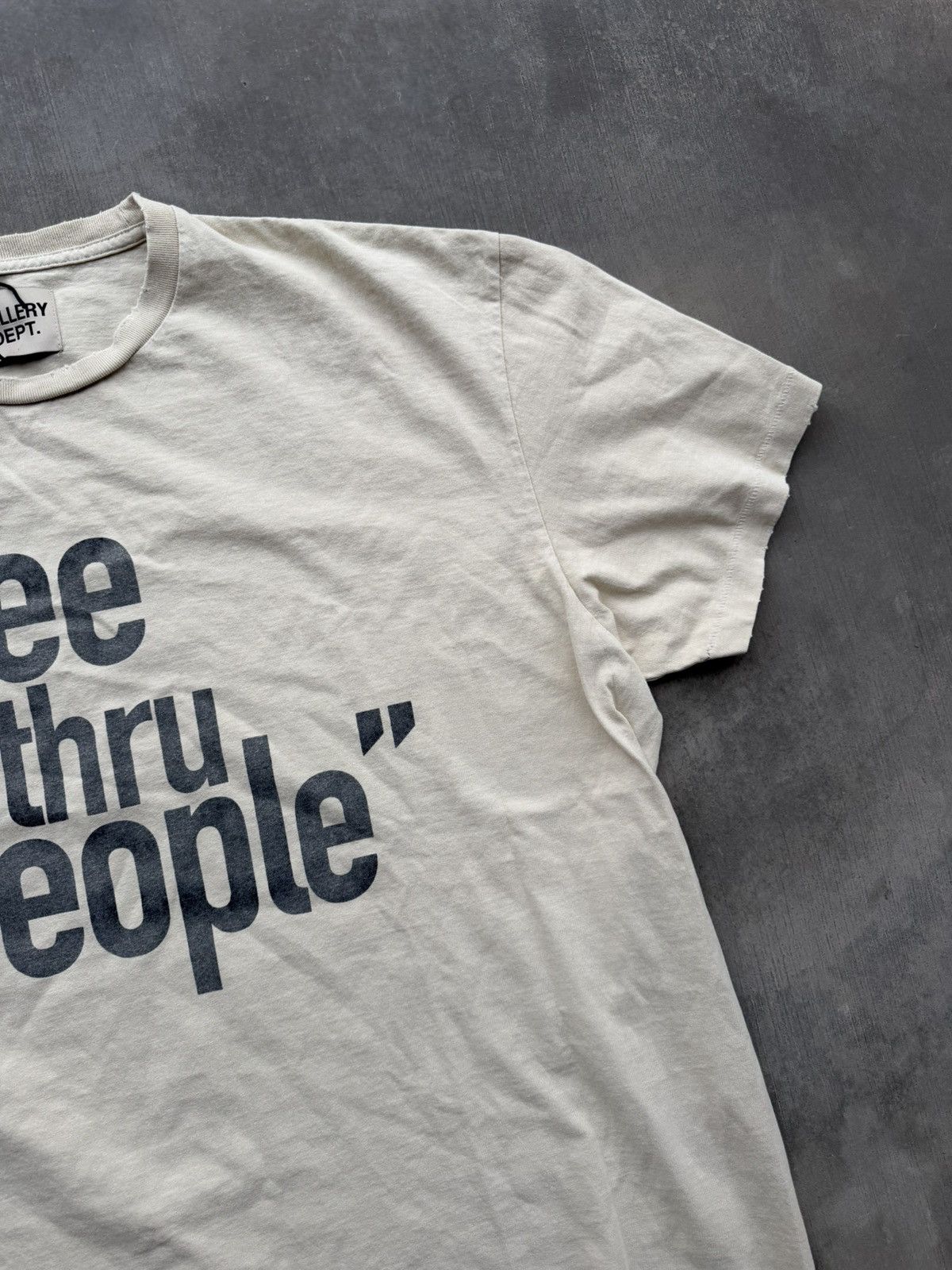 Gallery Dept. Gallery Dept. “See Thru People” T-Shirt – Natural NWT Medium Size US M / EU 48-50 / 2 - 4 Thumbnail