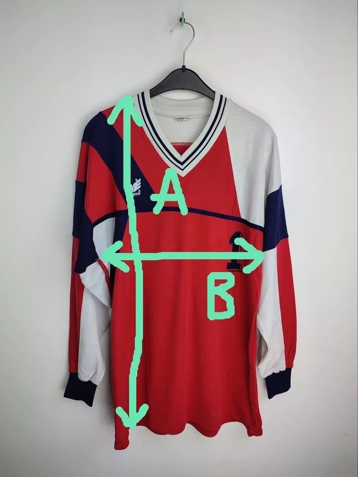 Erima Erima vintage #1 FOOTBALL Kit SHIRT SOCCER JERSEY Size L Size US L / EU 52-54 / 3 - 13 Thumbnail