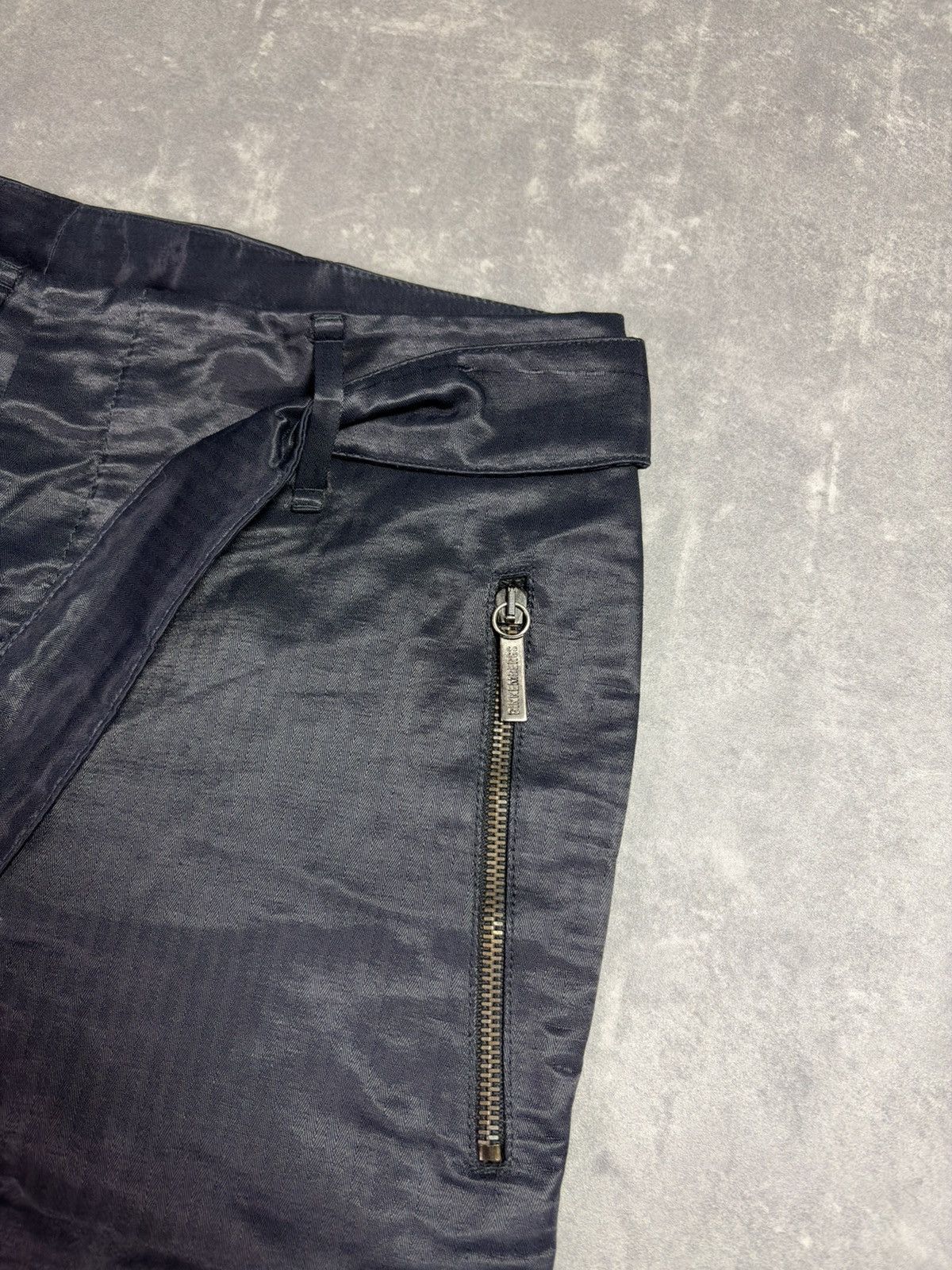 Dirk Bikkembergs 00s Dirk Bikkembergs Wide Leg Striped Belted Pants Flared 48 Size US 32 / EU 48 - 8 Thumbnail