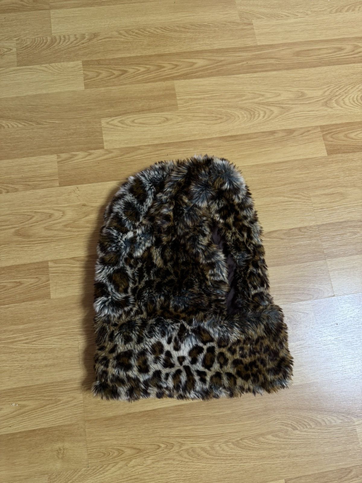 Japanese Brand Vintage Leopard Print Faux Fur Hood Size ONE SIZE - 13 Thumbnail