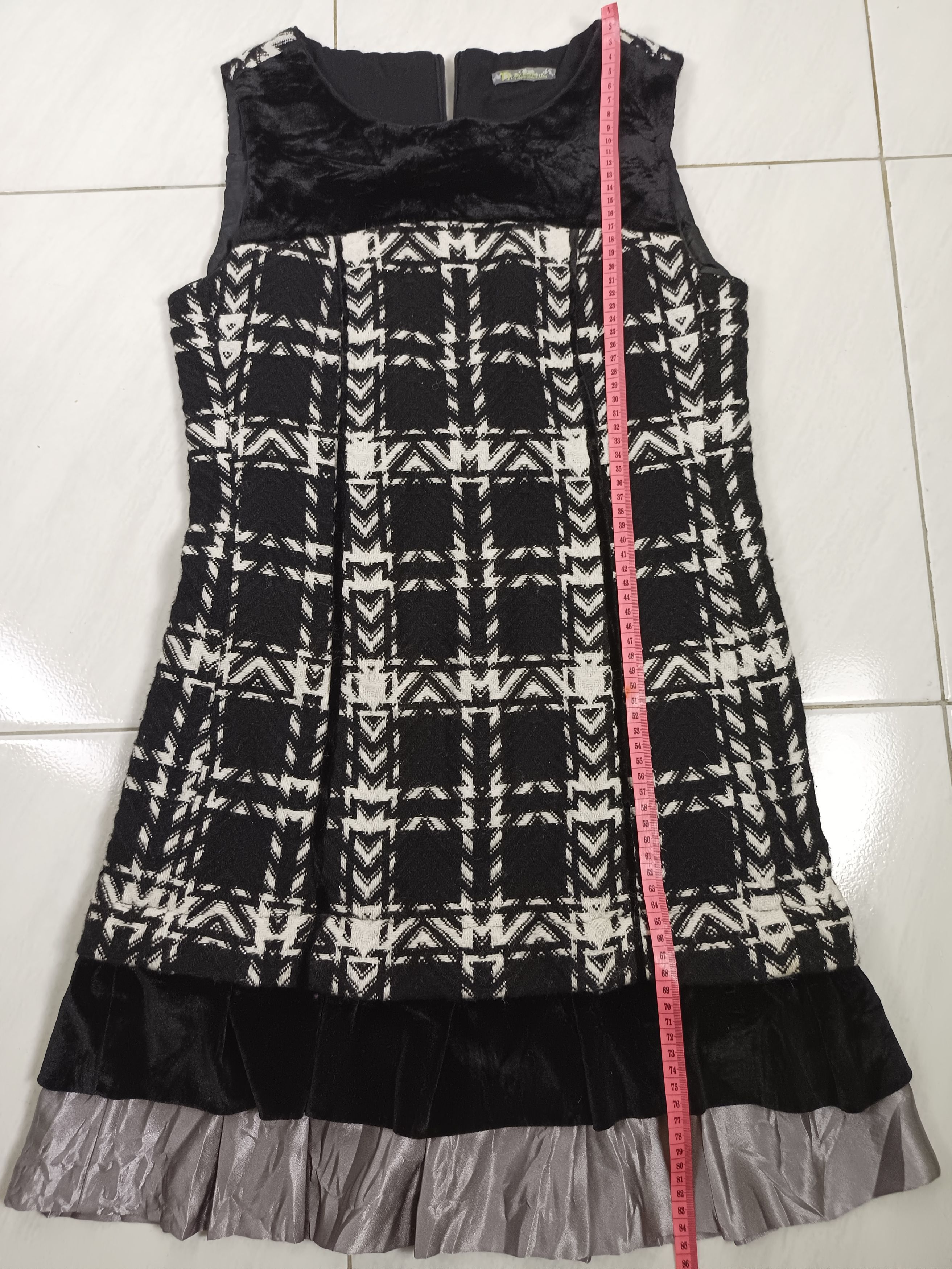 Designer × Japanese Brand N. BY N COCO Knitted Sleeveless Velvet Dress Size M / US 6-8 / IT 42-44 - 4 Thumbnail