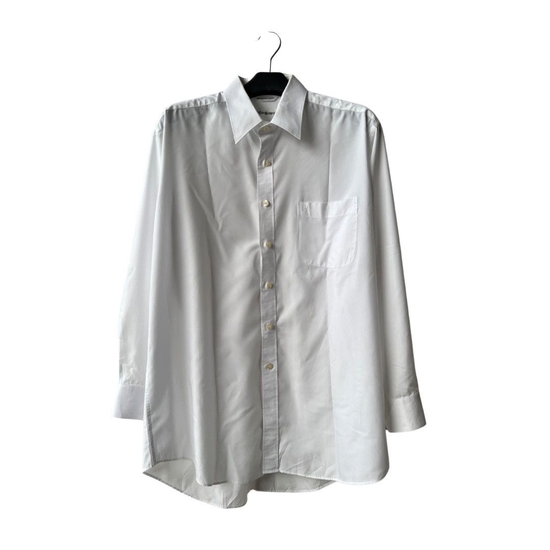 Vintage × Yves Saint Laurent Yves Saint Lauren White Shirt Size US L / EU 52-54 / 3 - 3 Thumbnail