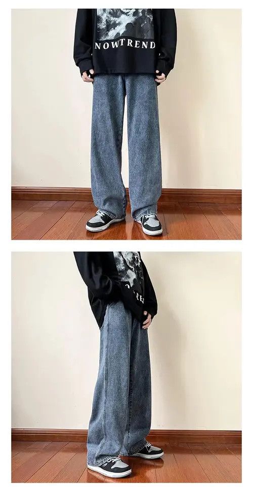 Jean Kikuchi x Naoko Blue Color Straight Denim Baggy Pant Size US 32 / EU 48 - 8 Thumbnail