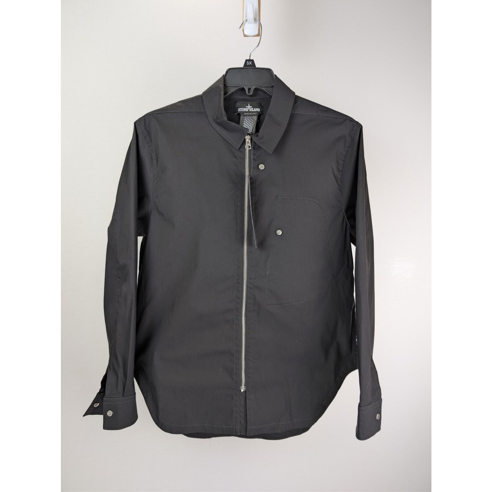 Stone Island o1rshd1 Zipper Overshirt Shirt in Black Size US S / EU 44-46 / 1 - 8 Thumbnail