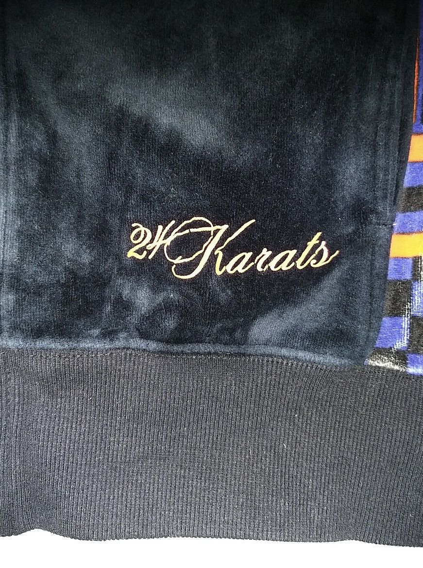 Japanese Brand JAPANESE BRAND 24KARATS VELVET BIG LOGO ZIPPER HOODIES Size US S / EU 44-46 / 1 - 8 Thumbnail