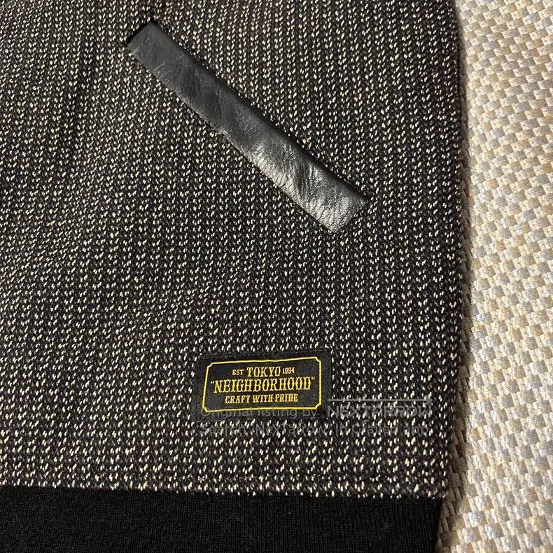 Neighborhood Neighborhood Pepper Salt Wool Knit Baseball Jacket Size US L / EU 52-54 / 3 - 3 Thumbnail
