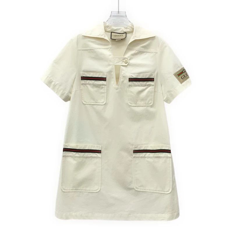 Gucci Gucci Borderless Overture Series Beige Striped Multi-pocket Size XXS / US 00 / IT 34 - 1 Thumbnail