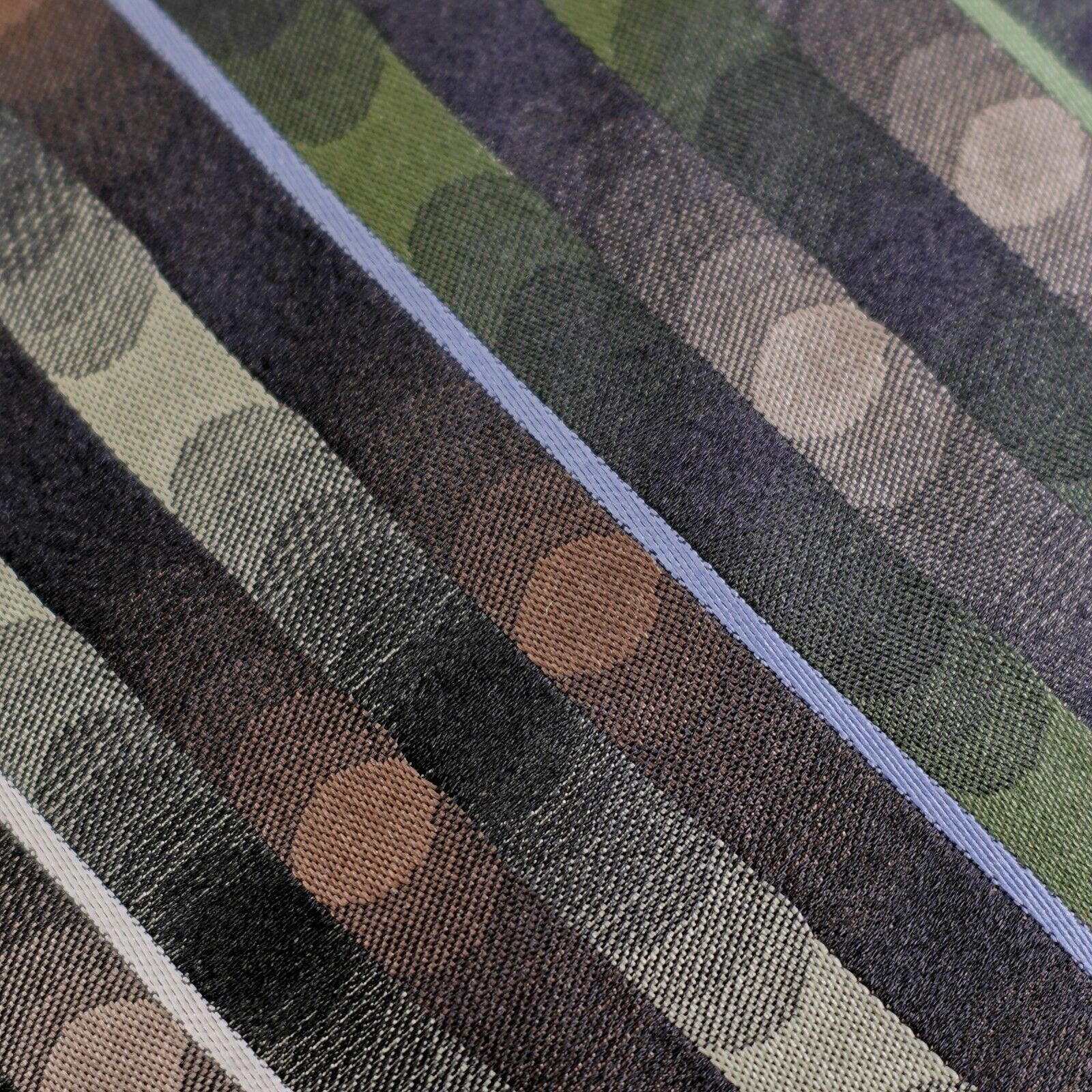 Arrow Arrow Green Brown Striped Woven Silk Tie Size ONE SIZE - 2 Thumbnail