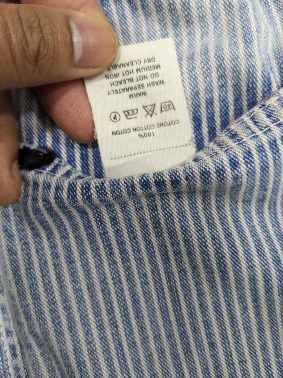 Kapital KAPITAL CENTURY DENIM HICKORY PAINTED 70’sVINTAGE BUCKLEBACK Size US 28 / EU 44 - 14 Thumbnail