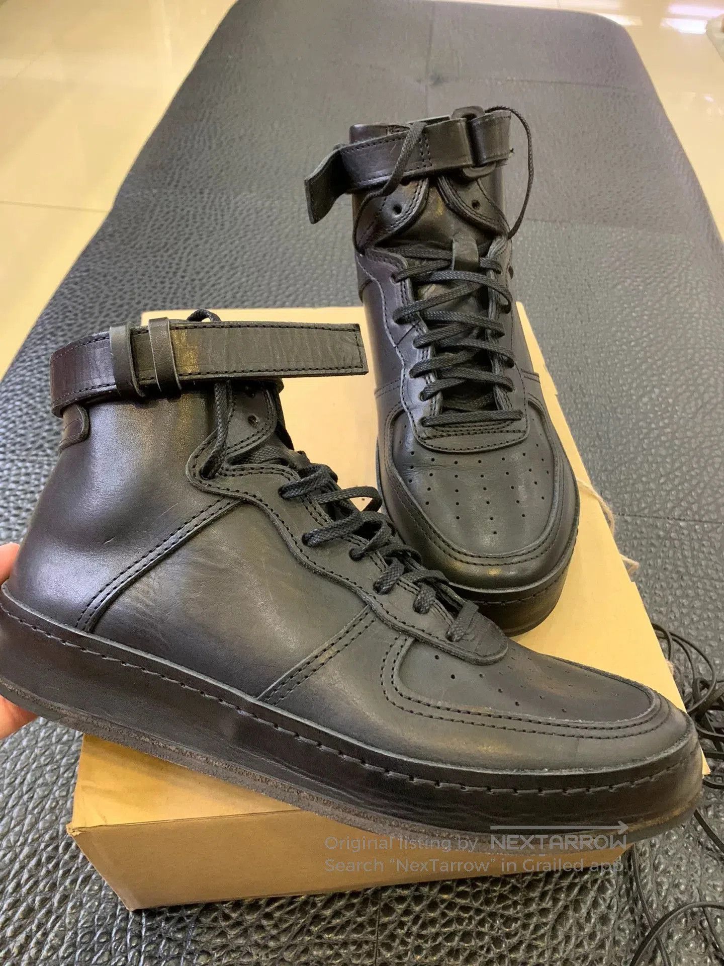 Hender Scheme handmade black leather high. Size US 5 / EU 37 - 2 Thumbnail