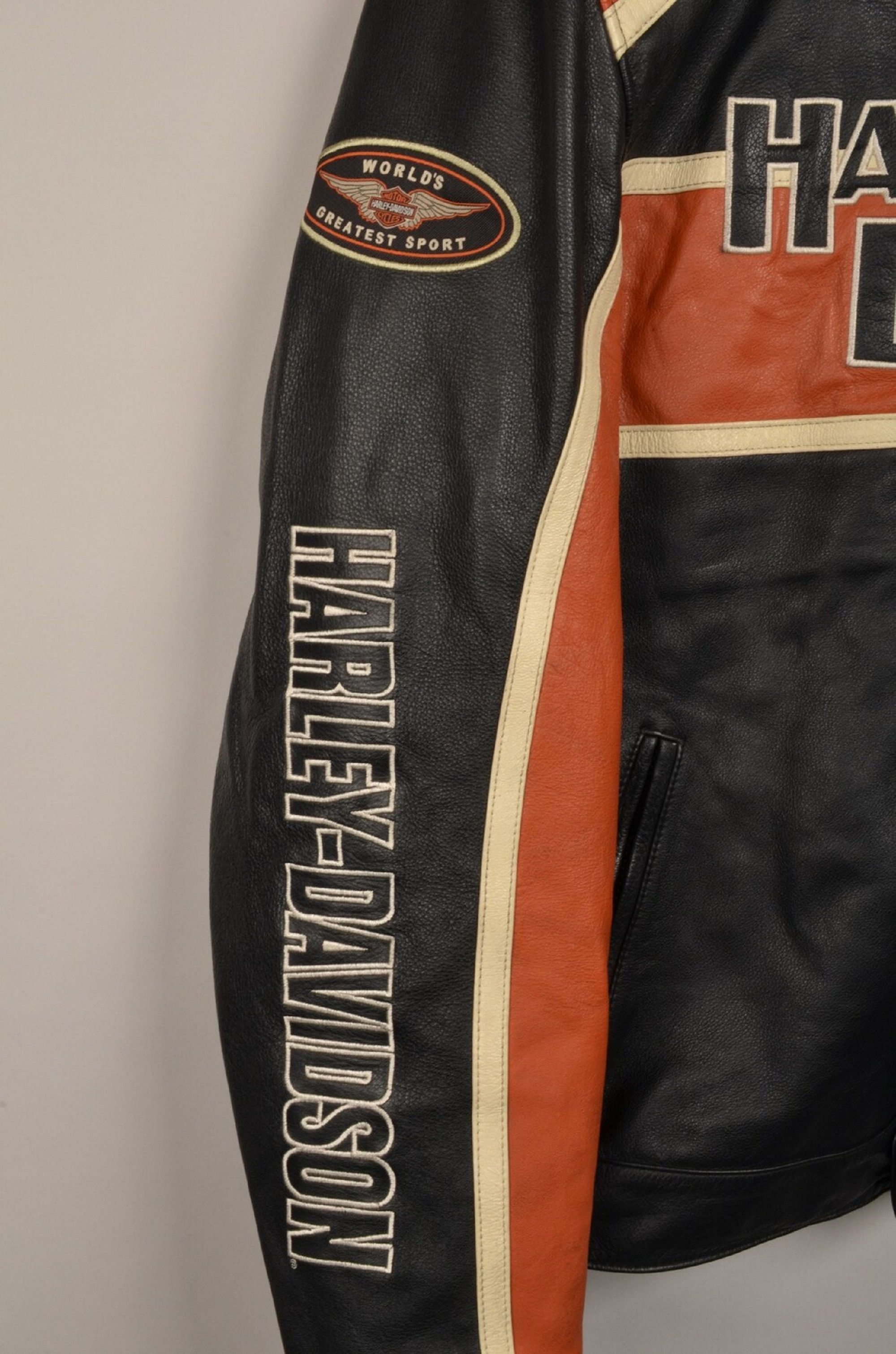 Harley Davidson 🔥 🔥 HARLEY DAVIDSON LEATHER JACKET STREETWEAR Size US XXL / EU 58 / 5 - 3 Thumbnail