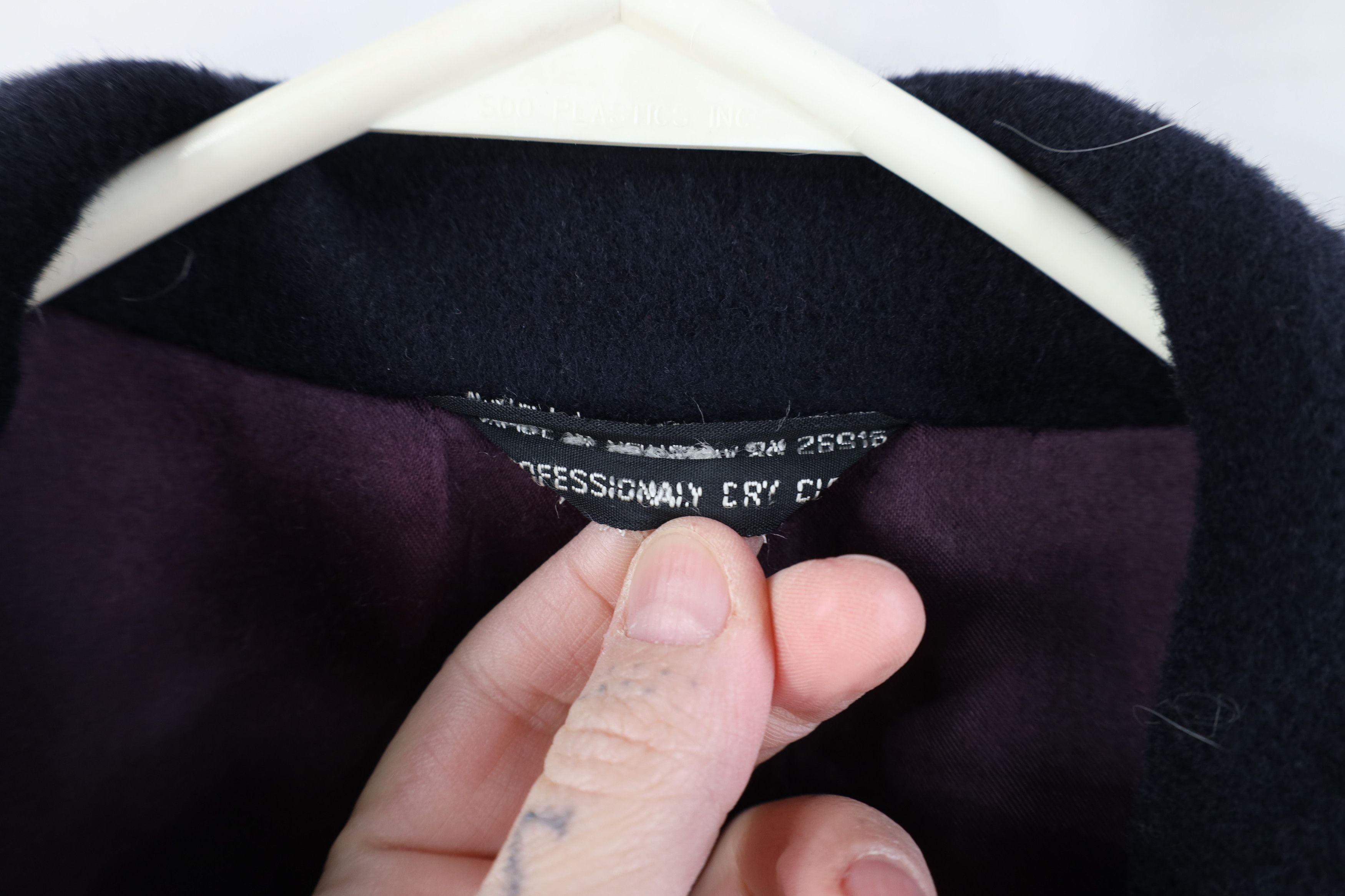 Vintage Vintage 90s Streetwear Blend Overcoat Jacket Navy Blue Size US XXL / EU 58 / 5 - 9 Thumbnail