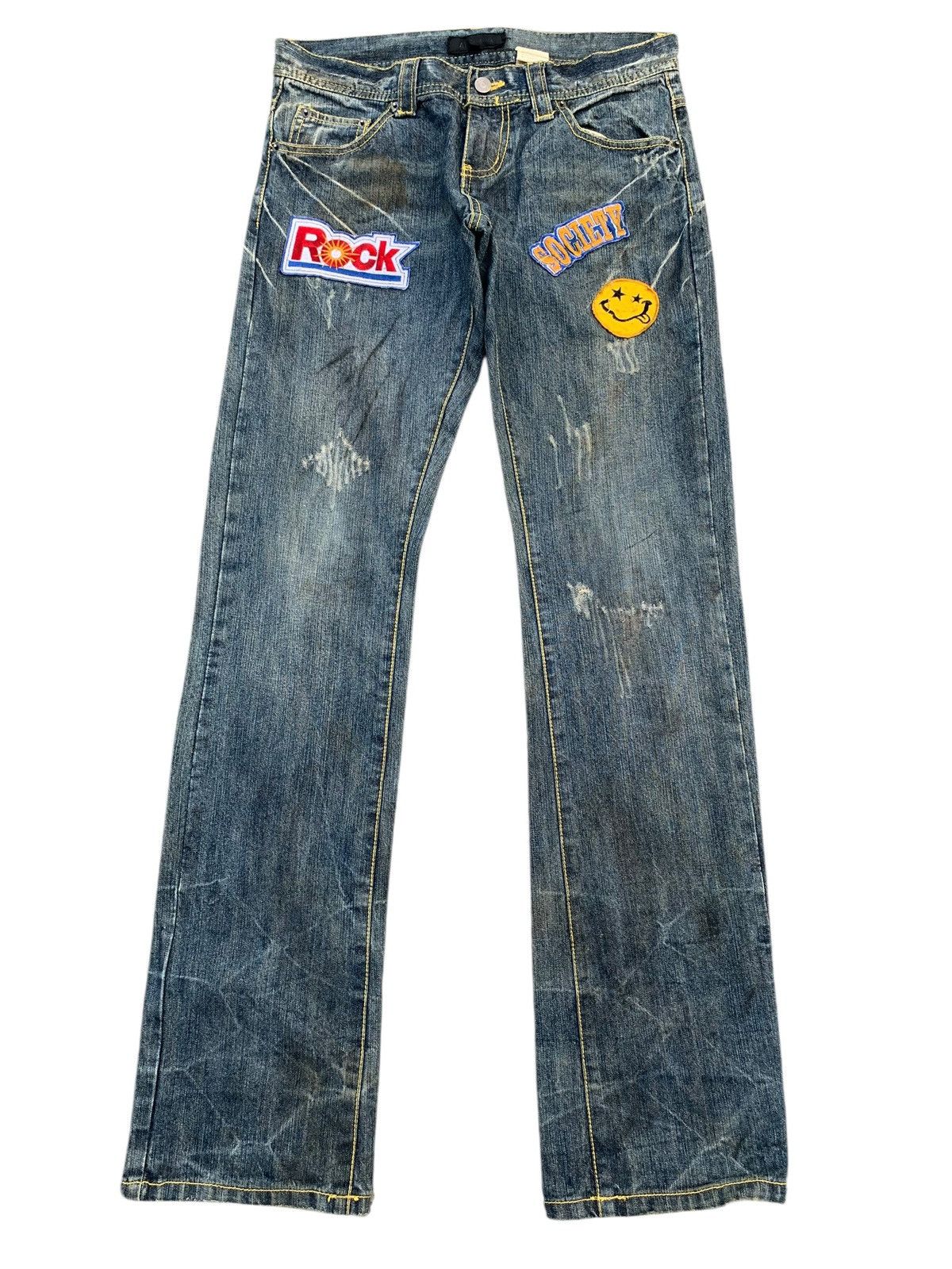 Kapital IN THE ATTIC RUSTY ROCK PUNK DISTRESSED DENIM Size US 32 / EU 48 - 2 Thumbnail