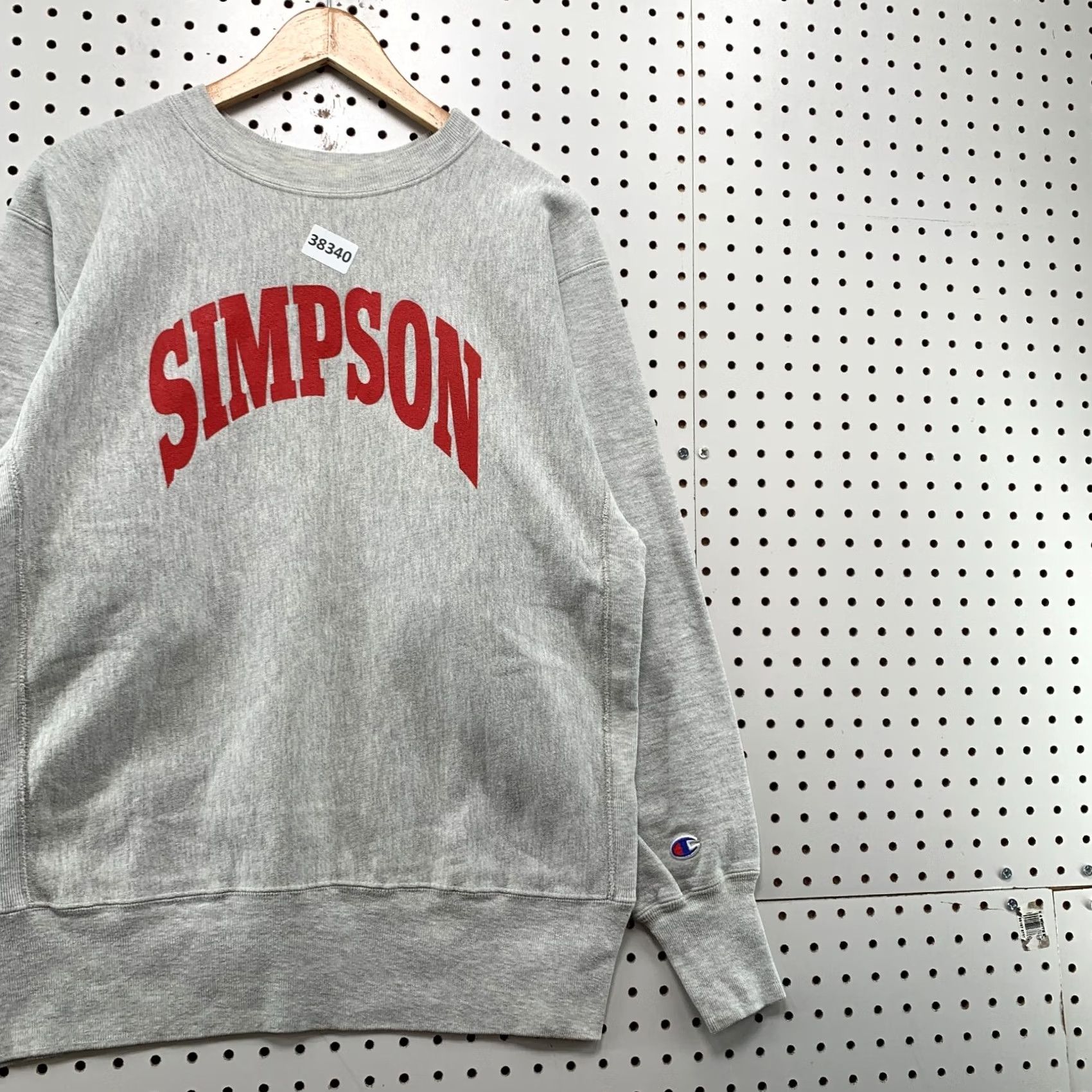Champion VINTAGE Champion Reverse Weave Sweatshirt Mens L Gray 90s Simpson College USA Size US L / EU 52-54 / 3 - 4 Thumbnail