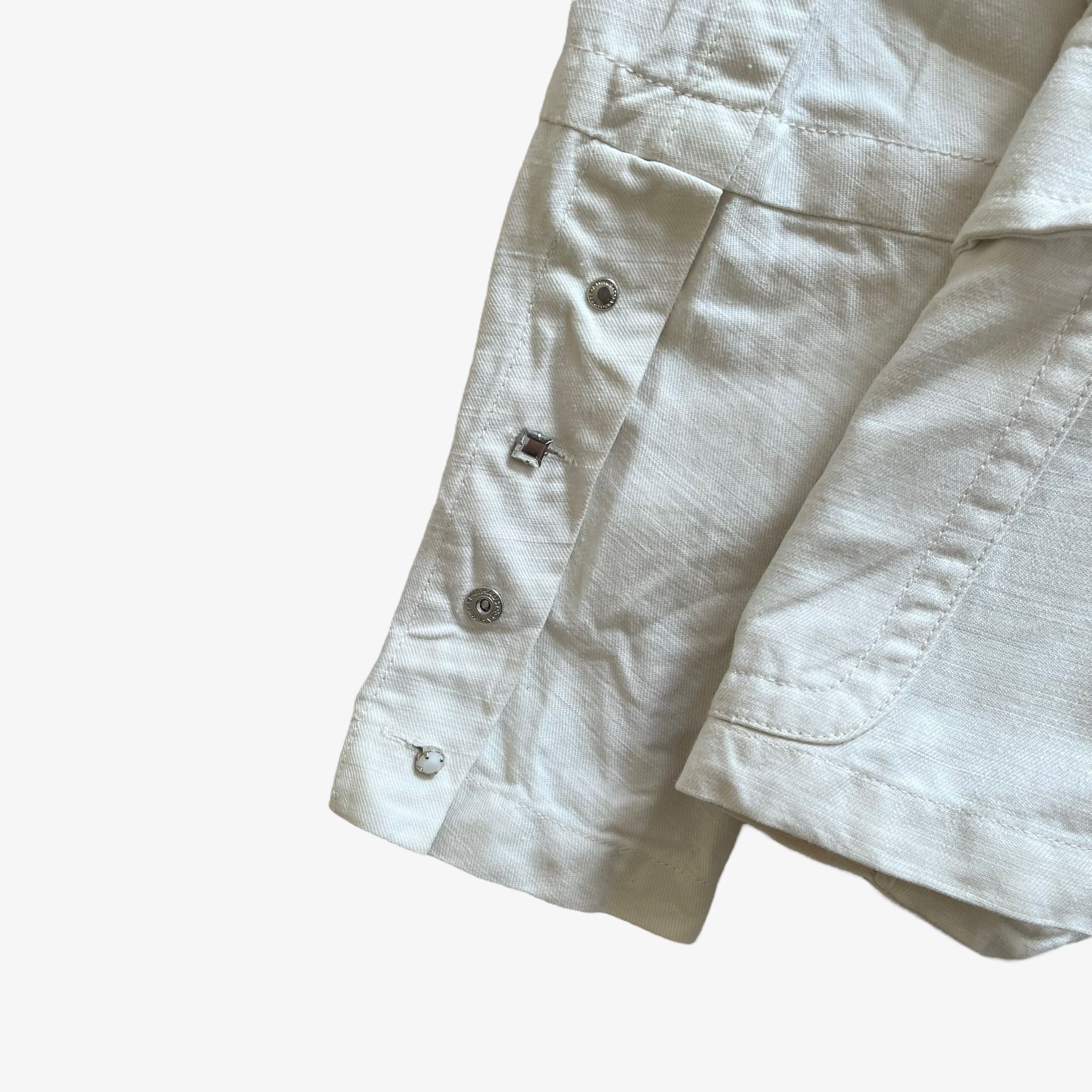 Gerry Weber Vintage Y2K Women's Gerry Weber White Linen Blazer Size S / US 4 / IT 40 - 4 Thumbnail