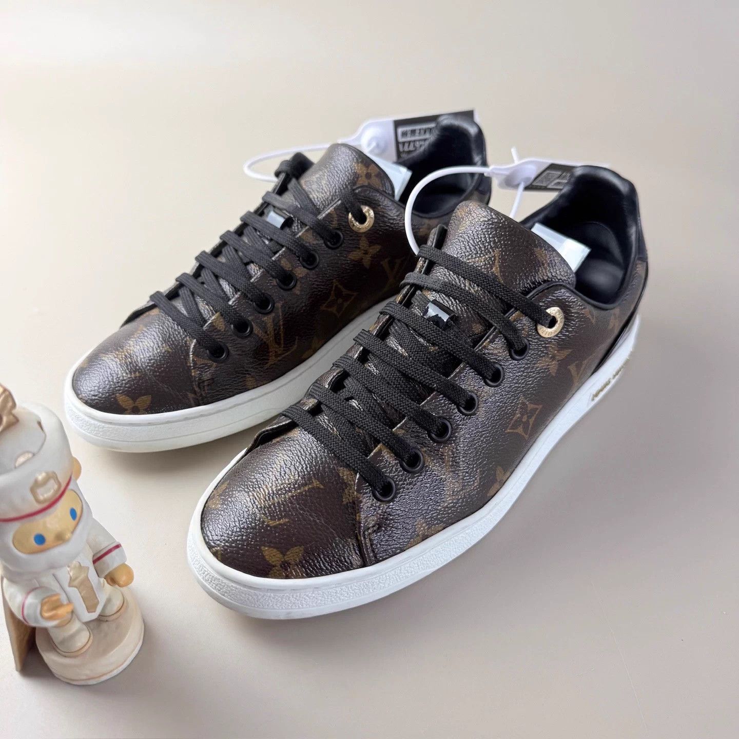 Louis Vuitton LV All Over Monogram Casual Shoes Women's 38 95 New YLP4435 Size US 7 / IT 37 - 1 Thumbnail