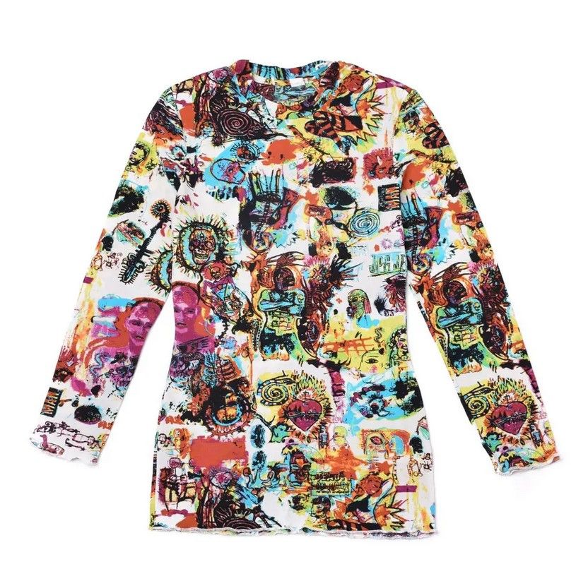 Jean Paul Gaultier Jean Paul Gaultier Basquiat Comic Art Tattoo Top T-Shirt Size US XS / EU 42 / 0 - 1 Thumbnail