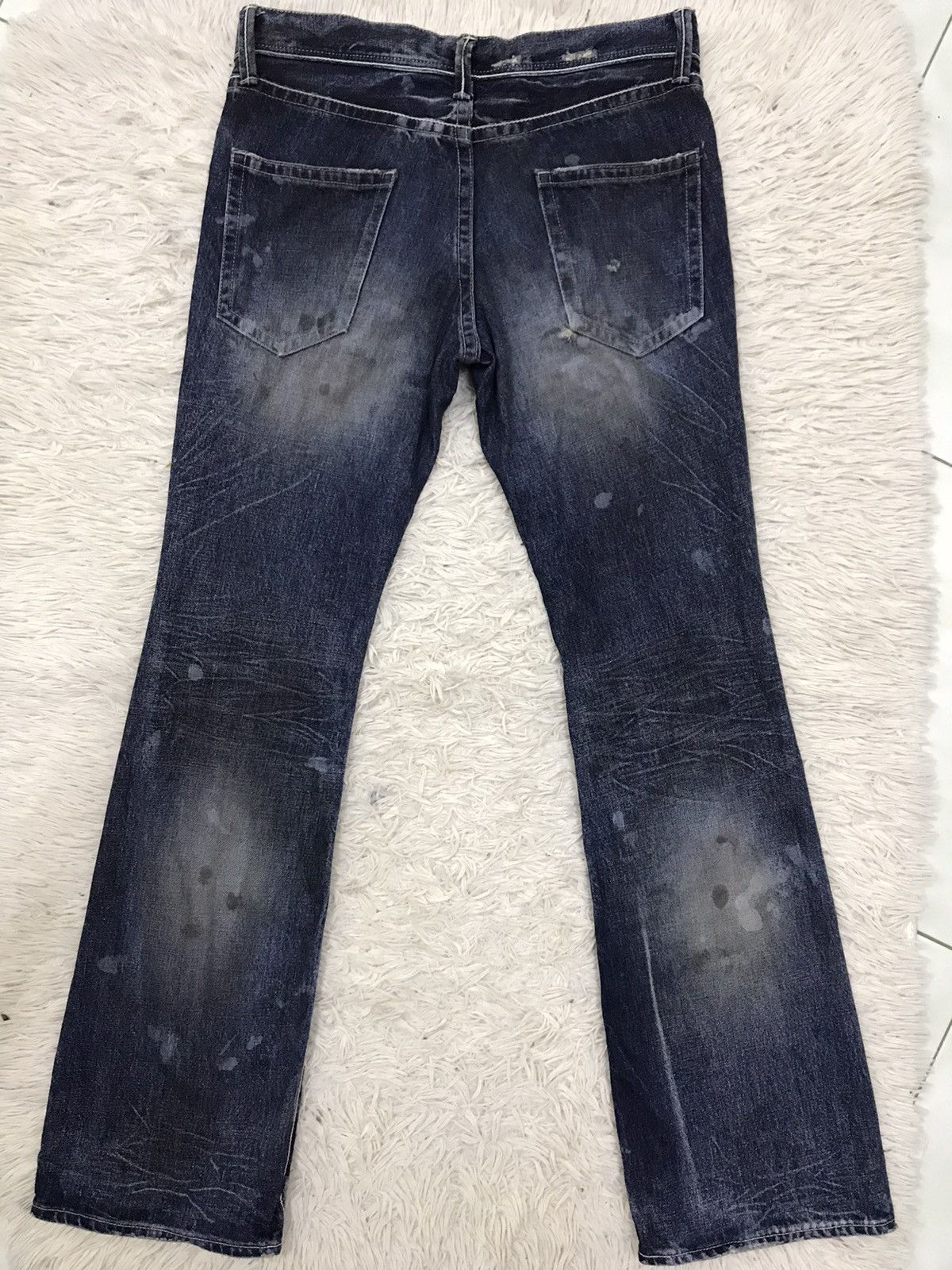 &SONS Vintage Delay Ufin & Sons Distressed Denim Flare Jeans Size US 32 / EU 48 - 9 Thumbnail