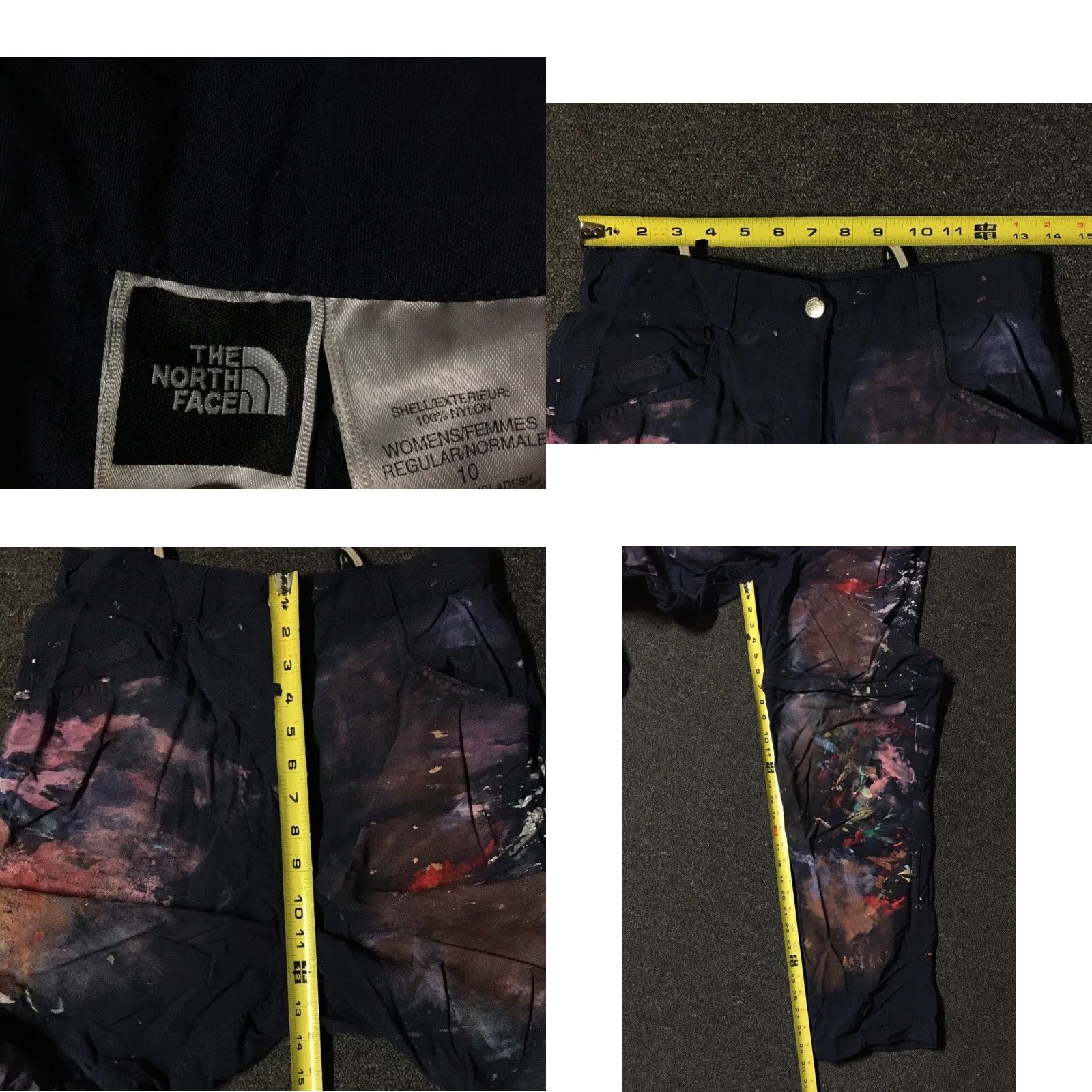 Thrasher VINTAGE The North Face Pants Convertible 10 Blue Grunge 90s Punk Thrashed Paint Splatter Cargo Men Mens Size 32" / US 10 / IT 46 - 8 Thumbnail