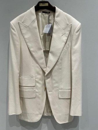 Tom Ford o1w1db10625 JHAP01 Jacket in White Size US S / EU 44-46 / 1 - 1 Preview