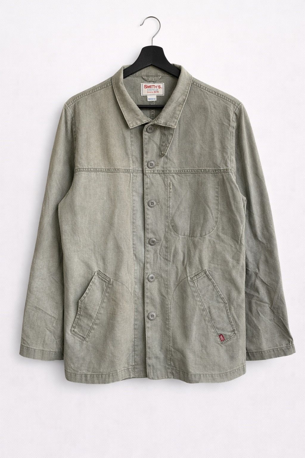 Smith's American Smith’s American Vintage Work Grey Cotton Utility Jacket Size US M / EU 48-50 / 2 - 1 Thumbnail
