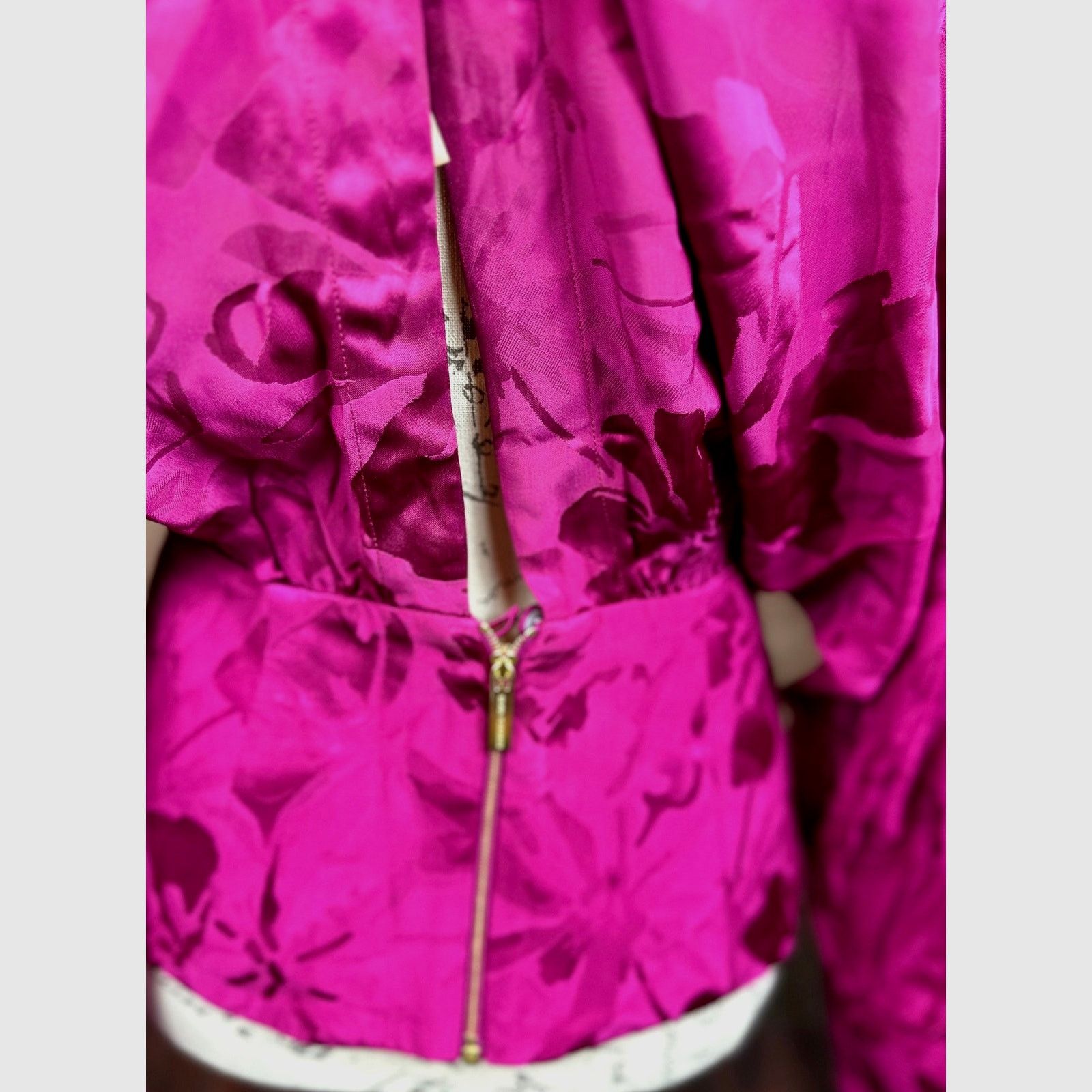 Other Silvia Tcherassi Sirmione Blouse Mulberry Floral XS Size XS / US 0-2 / IT 36-38 - 13 Thumbnail