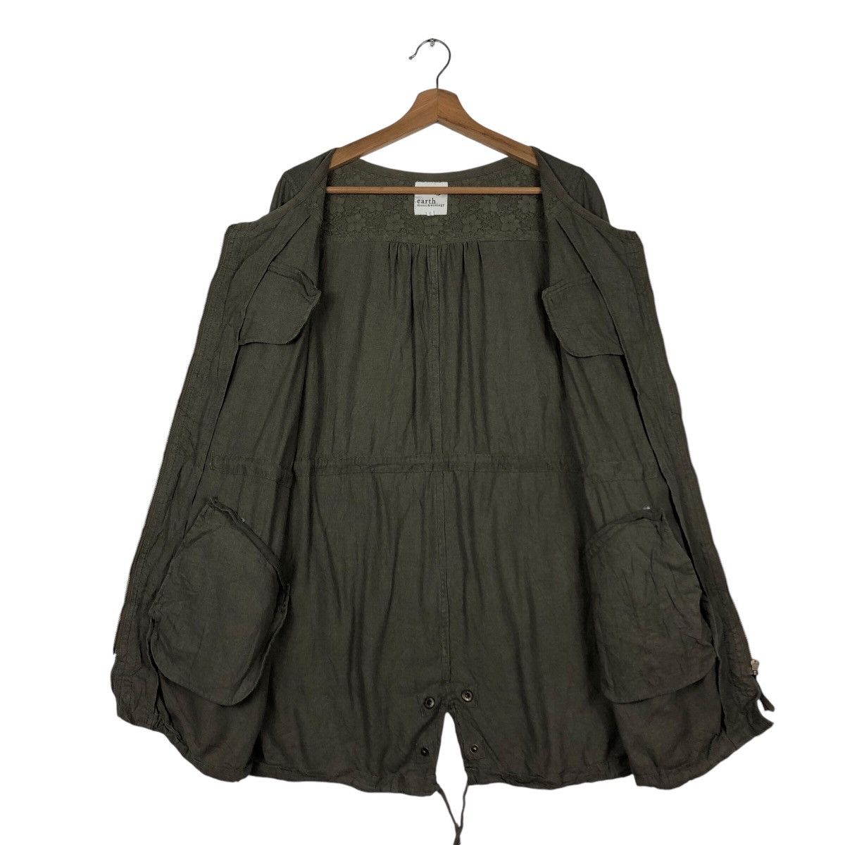 Japanese Brand Army Parka Jacket Design Earth Music & Ecology Issey Miyake Size US S / EU 44-46 / 1 - 14 Thumbnail