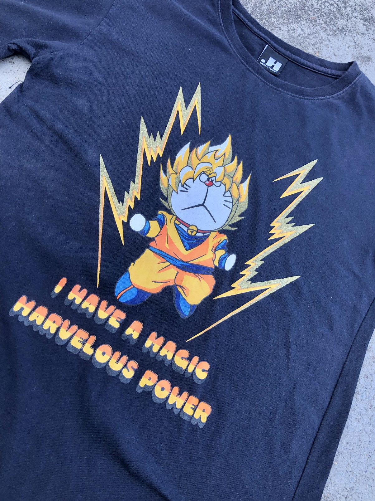 Anime DORAEMON SUPER SAIYAN TEE Size US M / EU 48-50 / 2 - 2 Thumbnail