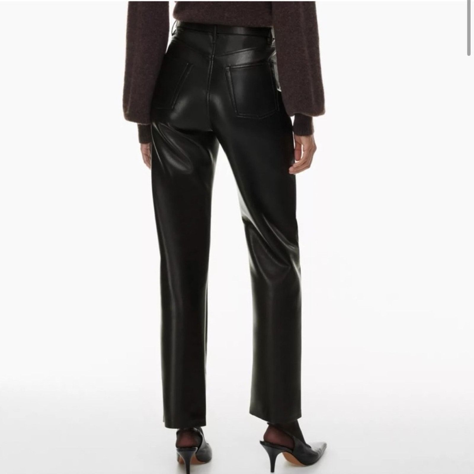 Aritzia Aritzia Wilfred The Melina™ Pant Faux Leather Size 24" / US 00 / IT 34 - 2 Thumbnail