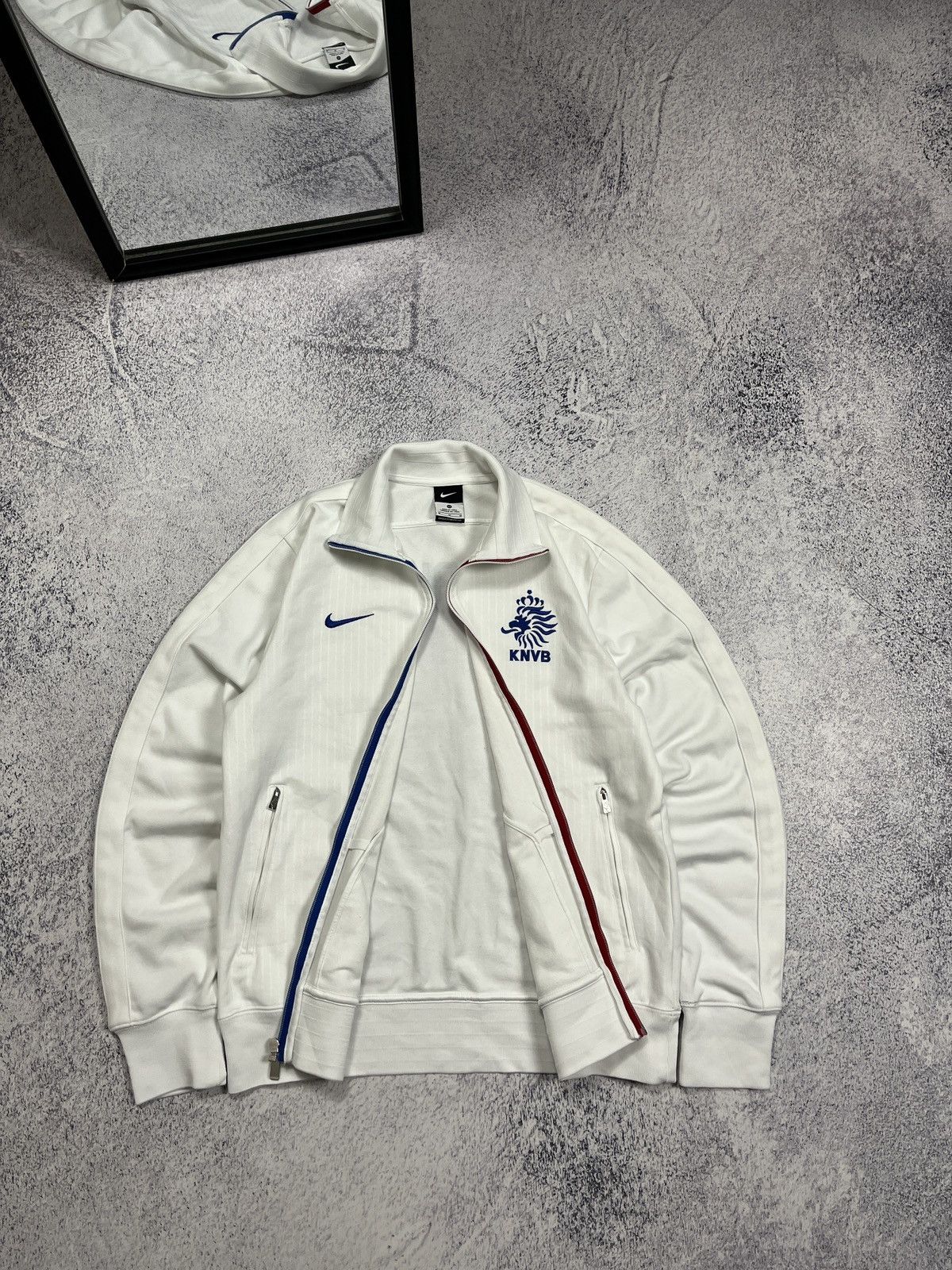 Nike × Vintage Nike Netherlands 2012 World Cup Football Track Jacket KNVB Size US M / EU 48-50 / 2 - 7 Thumbnail