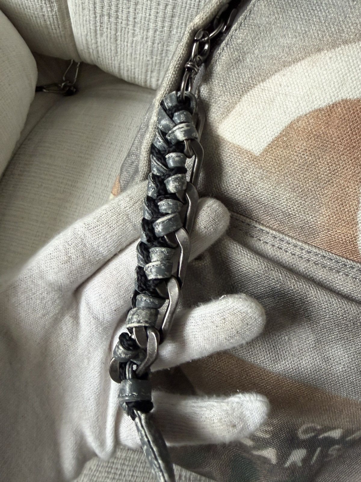 Chanel SS14 Artclass Light Grey Canvas Graffiti Backpack FULL SET Size ONE SIZE - 9 Thumbnail