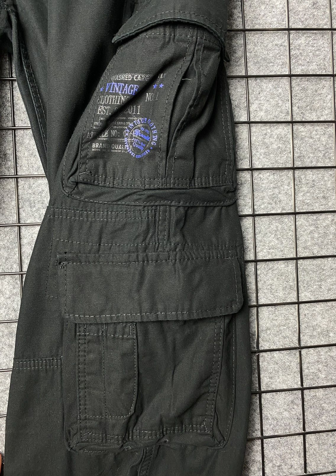Brandit × Vintage Brandit Streetwear Y2K Drawstring Cargo Pants Size M Size US 34 / EU 50 - 4 Thumbnail