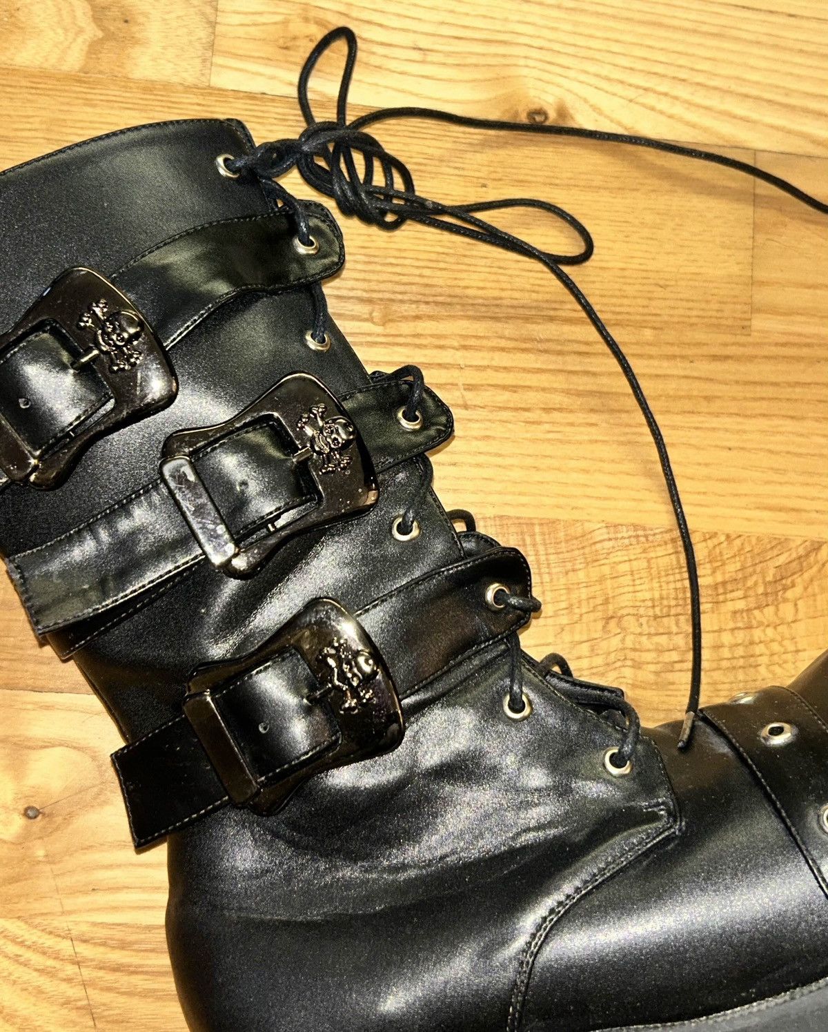 Japanese Brand JAPANESE HANDCRAFTED WOMEN'S PLATFORM BOOTS Size US 8 / IT 38 - 3 Thumbnail